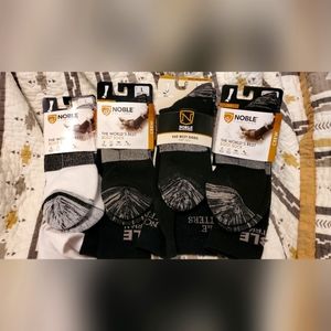 Four pairs Noble Outfitter Socks Sz LG